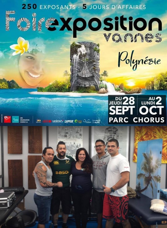 RANGINUI HOATA TIKI TATTOO Produits Polynesiens Bretagne 2017 Affiche VANNES